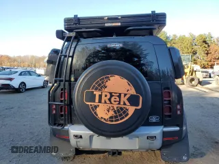 2023 Land Rover Defender S with VIN SALEJ7EX3P2121582, listed as a Copart auction lot 77433164 with 26,507 mi miles and Salvage title. Bid and sale history available at DreamBid. Image 6.
