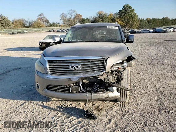 2012 Infiniti QX56 8-passenger with VIN JN8AZ2NC3C9318000, listed as a Copart auction lot 78378544 with 170,100 mi miles and Salvage Title. Bid and sale history available at carsss.com. Image 12.
