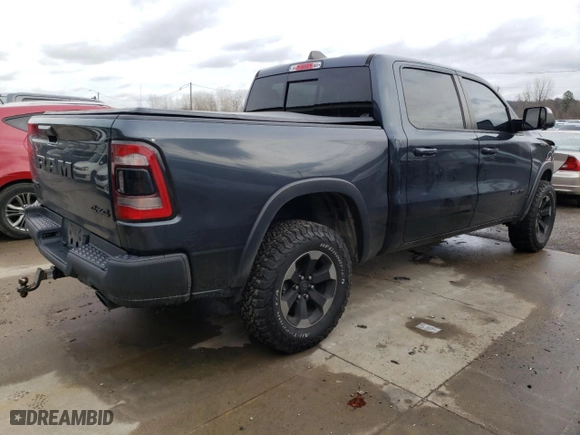 2019 Ram 1500 Sport with VIN 1C6SRFLT7KN722019, listed as a Copart auction lot 85299674 with 67,423 mi miles and Salvage Title. Bid and sale history available at carsss.com. Image 3.
