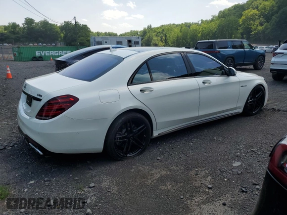 2020 Mercedes-Benz S 65 AMG with VIN W1KUG7KB5LA530117, listed as a Copart auction lot 62336765 with 11,363 mi miles and Non repairable. Bid and sale history available at DreamBid. Image 3.