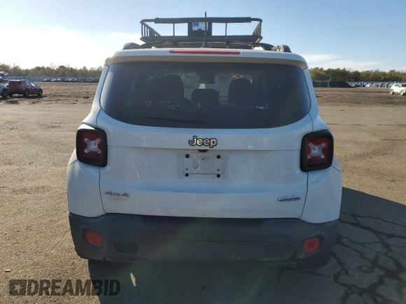 2015 Jeep Renegade Latitude with VIN ZACCJBBH2FPB80612, listed as a Copart auction lot 43328085 with 158,162 mi miles and Salvage Title. Bid and sale history available at carsss.com. Image 6.