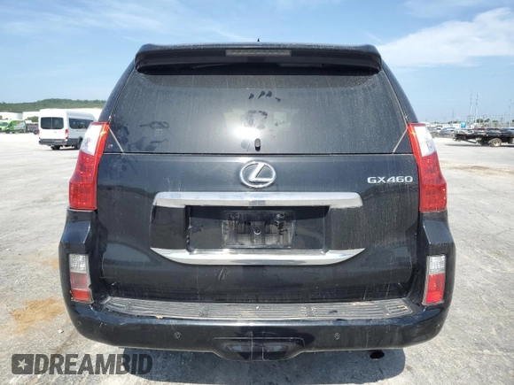 2012 Lexus GX 460 with VIN JTJBM7FX6C5043773, listed as a Copart auction lot 62099385 with 166,389 mi miles and Salvage title. Bid and sale history available at DreamBid. Image 6.