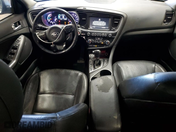 2014 Kia Optima Hybrid EX with VIN KNAGN4AD3E5073721, listed as a Copart auction lot 80131124 with 159,461 mi miles and Salvage Title. Bid and sale history available at carsss.com. Image 8.