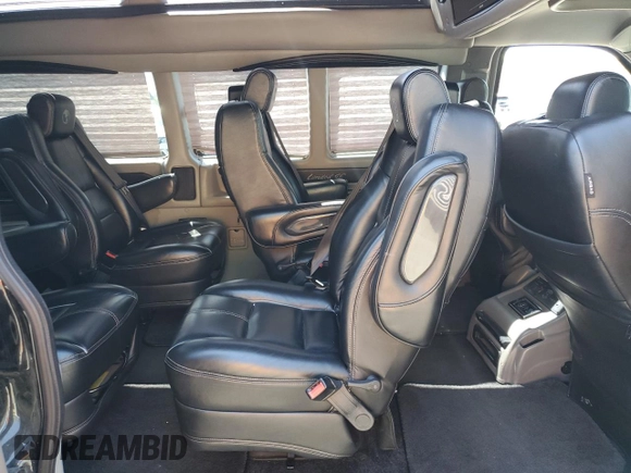 2018 Chevrolet Express Cargo Van with VIN 1GCWGBFG5J1242705, listed as a Copart auction lot 55627615 with 77,611 mi miles and Clean Title. Bid and sale history available at carsss.com. Image 11.