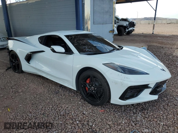 2024 Chevrolet Corvette 1LT with VIN 1G1YA2D42R5129570, listed as a Copart auction lot 49491405 with Not provided miles and Salvage title. Bid and sale history available at DreamBid. Image 4.