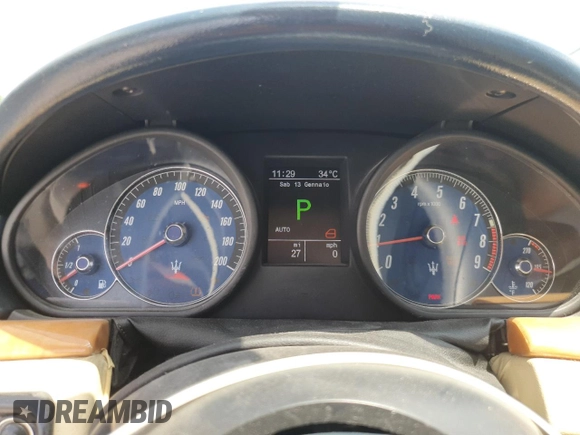 2008 Maserati GranTurismo z VIN ZAMGJ45A180038235, wystawiony jako Copart lot #63444435 z przebiegiem 27 mil mil oraz Czysty tytuł • Clean title. Historia ofert i sprzedaży dostępna na DreamBid. Obrazek 9.