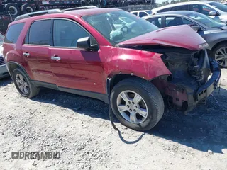 2009 GMC Acadia SLE1 with VIN 1GKER13D79J115254, listed as a IAAI auction lot 41825349 with 127,528 mi miles and . Bid and sale history available at DreamBid. Image 1.