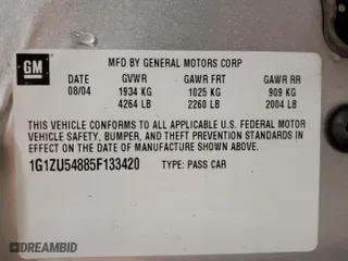 2005 Chevrolet Malibu LT with VIN 1G1ZU54885F133420, listed as a Copart auction lot 48054225 with 109,202 mi miles and Non Repairable. Bid and sale history available at carsss.com. Image 13.
