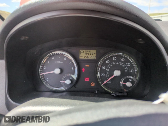 2008 Kia Rio LX with VIN KNADE123986373737, listed as a Copart auction lot 53919515 with 148,743 mi miles and Salvage Title. Bid and sale history available at DreamBid. Image 9.