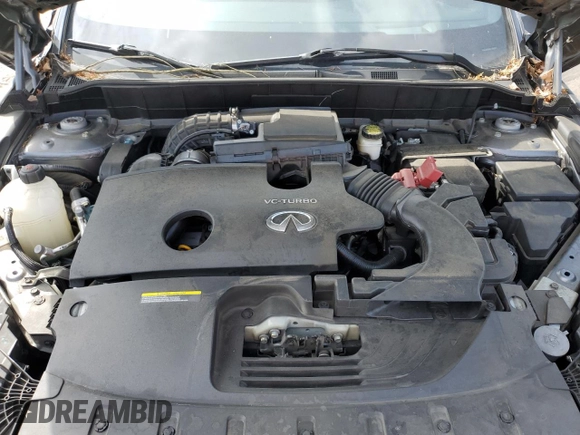 2019 Infiniti QX50 Essential with VIN 3PCAJ5M38KF128199, listed as a Copart auction lot 56587525 with 58,392 mi miles and Salvage title. Bid and sale history available at DreamBid. Image 12.