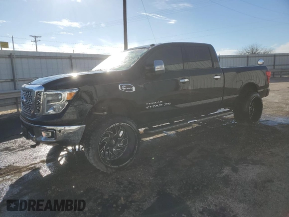 2017 Nissan Titan XD SL with VIN 1N6BA1F46HN557626, listed as a Copart auction lot 41450835 with 72,757 mi miles and Clean Title. Bid and sale history available at carsss.com. Image 1.