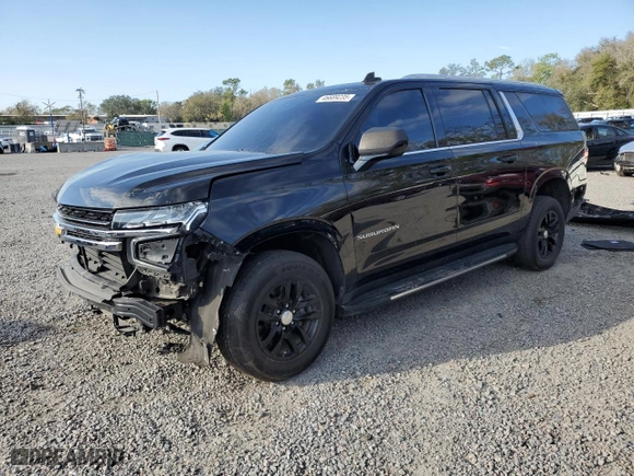 2021 Chevrolet Suburban LT with VIN 1GNSCCKD4MR176317, listed as a Copart auction lot 46689235 with 0 mi miles and Salvage Title. Bid and sale history available at carsss.com. Image 1.