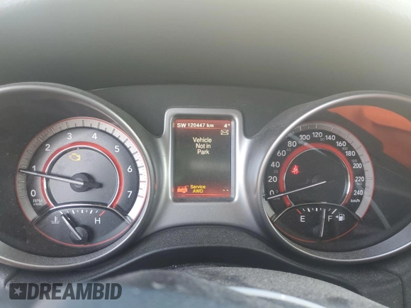 2017 Dodge Journey Crossroad Plus with VIN 3C4PDDGG3HT623222, listed as a Copart auction lot 55228475 with 120,447 mi miles and Salvage title. Bid and sale history available at DreamBid. Image 9.