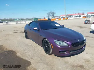 2015 BMW 6 Series 650i with VIN WBAYP9C53FD170068, listed as a IAAI auction lot 41893029 with 63,865 mi miles. Bid and sale history available at carsss.com. Image 1.
