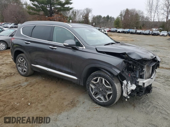2022 Hyundai Santa Fe Limited with VIN 5NMS4DAL4NH425838, listed as a Copart auction lot 50128995 with 60,010 mi miles and Clean Title. Bid and sale history available at carsss.com. Image 4.