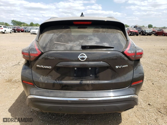 2020 Nissan Murano SV with VIN 5N1AZ2BS8LN141535, listed as a Copart auction lot 41480255 with 70,918 mi miles and Salvage Title. Bid and sale history available at carsss.com. Image 6.