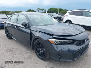 2025 Honda Civic Sport with VIN 2HGFE2F56SH546313, listed as a IAAI auction lot 41889296 with 4,768 mi miles and . Bid and sale history available at DreamBid. Image 6.
