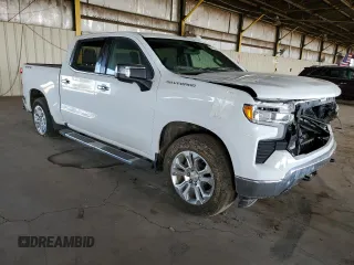 2024 Chevrolet Silverado 1500 LTZ with VIN 1GCUDGEDXRZ262224, listed as a Copart auction lot 51533935 with Not Provided miles and Salvage Title. Bid and sale history available at DreamBid. Image 4.