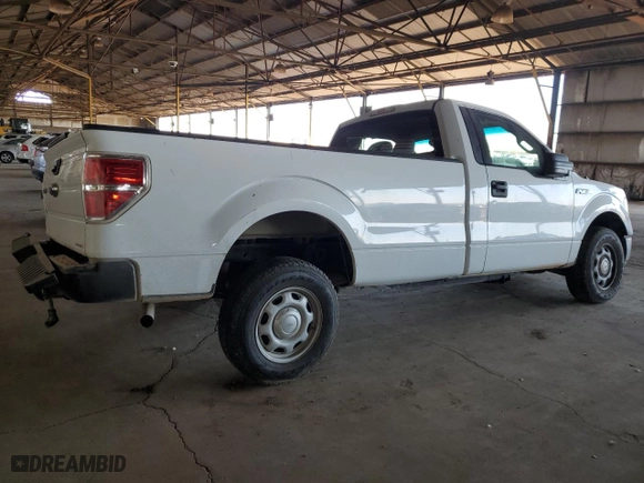 2014 Ford F-150 XL with VIN 1FTMF1CM3EKF27806, listed as a Copart auction lot 51013785 with 167,414 mi miles and Salvage Title. Bid and sale history available at carsss.com. Image 3.