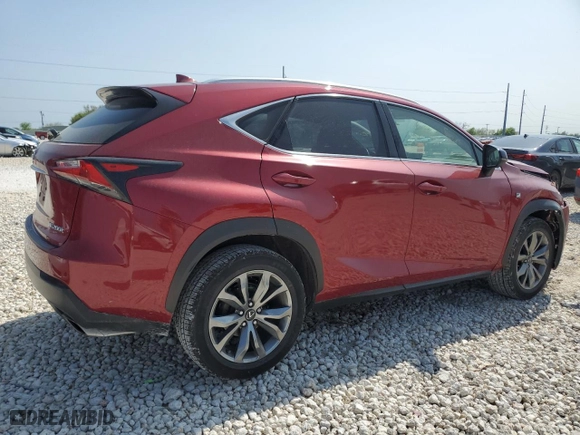 2017 Lexus NX with VIN JTJYARBZ8H2069015, listed as a Copart auction lot 51103195 with 136,127 mi miles and Salvage Title. Bid and sale history available at carsss.com. Image 3.