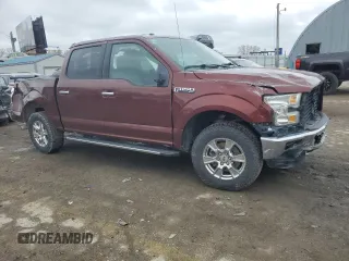2015 Ford F-150 XLT with VIN 1FTEW1EFXFFA24559, listed as a Copart auction lot 51674285 with 91,192 mi miles and Salvage title. Bid and sale history available at DreamBid. Image 4.