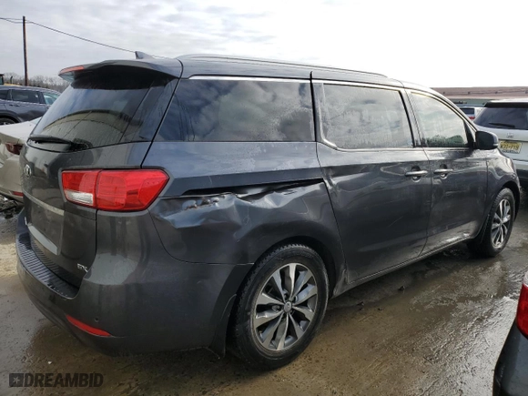 2017 Kia Sedona EX with VIN KNDMC5C12H6343881, listed as a Copart auction lot 53801454 with 41,060 mi miles and Salvage Title. Bid and sale history available at carsss.com. Image 3.