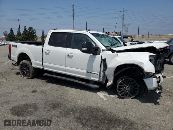 2021 Ford F-250 XL with VIN 1FT7W2BTXMED91036, listed as a Copart auction lot 58996015 with Not provided miles and Salvage title. Bid and sale history available at DreamBid. Image 4.