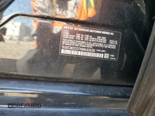 2022 BMW X7 xDrive40i z VIN 5UXCW2C07N9K42630, wystawiony jako Copart lot #52619295 z przebiegiem 60 706 mil mil oraz Szkoda całkowita • Salvage title. Historia ofert i sprzedaży dostępna na DreamBid. Obrazek 14.