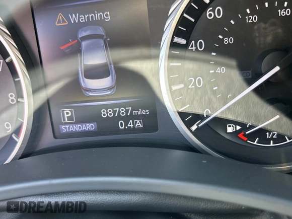 2019 Infiniti Q50 3.0t LUXE with VIN JN1EV7AP5KM512847, listed as a Copart auction lot 53725145 with 88,787 mi miles and Clean Title. Bid and sale history available at carsss.com. Image 8.