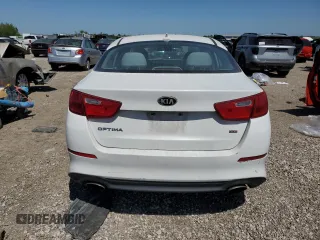 2015 Kia Optima LX with VIN KNAGM4A7XF5655314, listed as a Copart auction lot 52334595 with 120,440 mi miles and Salvage Title. Bid and sale history available at carsss.com. Image 6.