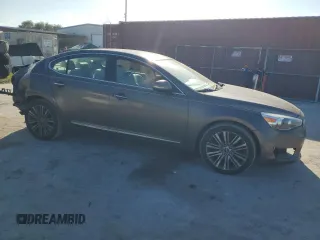 2014 Kia Cadenza Premium with VIN KNALN4D71E5137968, listed as a Copart auction lot 77713464 with 167,157 mi miles and Salvage Title. Bid and sale history available at carsss.com. Image 4.