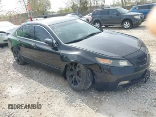2013 Acura TL Advance z VIN 19UUA9F79DA000779, wystawiony jako IAAI lot #42129472 z przebiegiem 151 974 mil mil oraz . Historia ofert i sprzedaży dostępna na DreamBid. Obrazek 1.