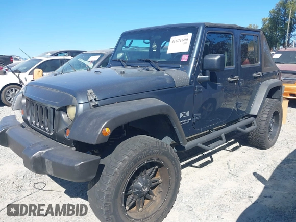 2008 Jeep Wrangler Unlimited X with VIN 1J4GB39138L589300, listed as a IAAI auction lot 41671690 with Not Provided miles and . Bid and sale history available at DreamBid. Image 21.