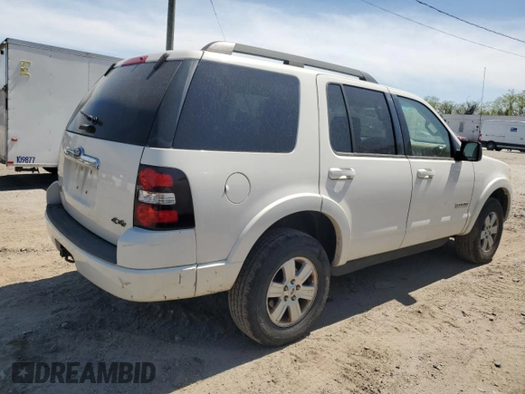 2008 Ford Explorer XLT with VIN 1FMEU73E38UA38283, listed as a Copart auction lot 51651715 with 111,762 mi miles and Clean Title. Bid and sale history available at carsss.com. Image 3.
