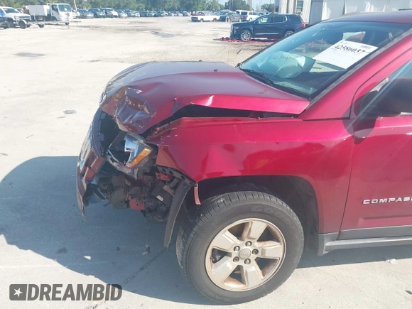2017 Jeep Compass Sport with VIN 1C4NJCBA7HD119548, listed as a IAAI auction lot 42586037 with 93,529 mi miles and . Bid and sale history available at DreamBid. Image 17.