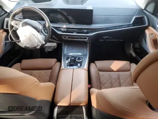 2024 BMW X7 xDrive40i with VIN 5UX23EM03R9S26340, listed as a Copart auction lot 46449785 with 0 mi miles and Salvage Title. Bid and sale history available at carsss.com. Image 8.