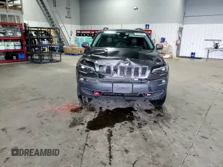 2020 Jeep Cherokee Trailhawk with VIN 1C4PJMBX9LD582951, listed as a Copart auction lot 60152935 with 61,448 mi miles and Salvage title. Bid and sale history available at DreamBid. Image 14.