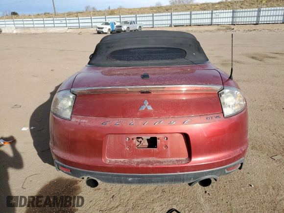 2010 Mitsubishi Eclipse GT with VIN 4A37L3ET6AE007157, listed as a Copart auction lot 81844474 with 153,391 mi miles and Salvage Title. Bid and sale history available at DreamBid. Image 6.