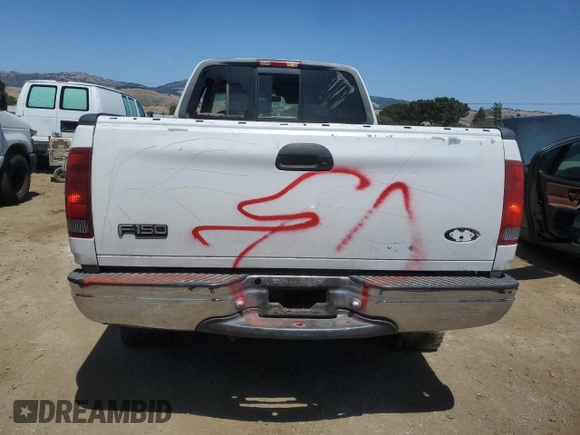 1999 Ford F-150 with VIN 1FTZX1727XKA70271, listed as a Copart auction lot 58016095 with 219,093 mi miles and Salvage title. Bid and sale history available at DreamBid. Image 6.