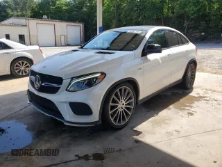 2017 Mercedes-Benz GLE 43 AMG z VIN 4JGED6EB0HA087584, wystawiony jako Copart lot #56865165 z przebiegiem 62 798 mil mil oraz Szkoda całkowita • Salvage title. Historia ofert i sprzedaży dostępna na DreamBid. Obrazek 1.