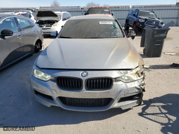 2014 BMW 3 Series 335i xDrive with VIN WBA3B9C5XEF588350, listed as a Copart auction lot 84664174 with 136,080 mi miles and Salvage Title. Bid and sale history available at carsss.com. Image 5.