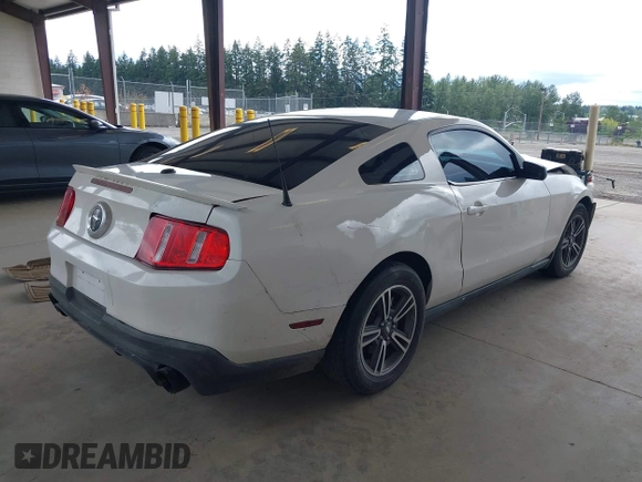 2011 Ford Mustang V6 with VIN 1ZVBP8AMXB5109458, listed as a IAAI auction lot 42565392 with 154,710 mi miles and . Bid and sale history available at DreamBid. Image 4.
