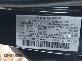 2019 Mazda CX-9 Signature with VIN JM3TCBEYXK0328440, listed as a IAAI auction lot 41880816 with 29,937 mi miles. Bid and sale history available at carsss.com. Image 9.