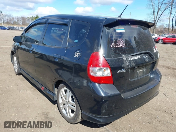 2008 Honda Fit Sport with VIN JHMGD38668S016439, listed as a IAAI auction lot 42052182 with 115,416 mi miles. Bid and sale history available at carsss.com. Image 3.