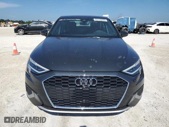 2023 Audi A3 Premium with VIN WAUAUDGY0PA047025, listed as a Copart auction lot 63116293 with 1,232 mi miles. Bid and sale history available at carsss.com. Image 5.