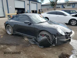 2007 Porsche 911 Carrera S with VIN WP0AB29947S731010, listed as a Copart auction lot 66933424 with 25,651 mi miles and Salvage Title. Bid and sale history available at carsss.com. Image 4.