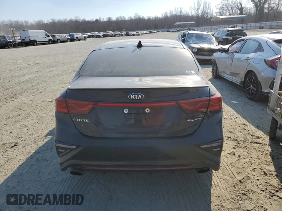2021 Kia Forte GT with VIN 3KPF44AC9ME274440, listed as a Copart auction lot 46669615 with 73,572 mi miles and Salvage Title. Bid and sale history available at carsss.com. Image 6.