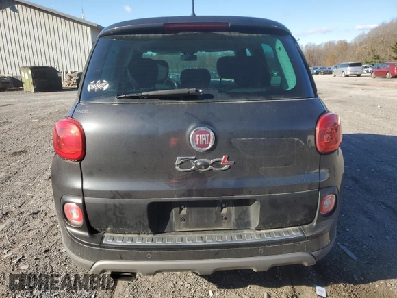 2014 FIAT 500L Trekking with VIN ZFBCFADH9EZ020500, listed as a Copart auction lot 81260564 with 75,433 mi miles and Salvage Title. Bid and sale history available at carsss.com. Image 6.