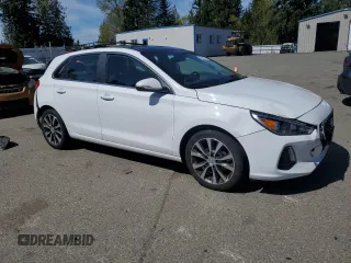 2019 Hyundai Elantra GT with VIN KMHH35LE7KU107245, listed as a Copart auction lot 53916705 with 28,297 mi miles and Salvage Title. Bid and sale history available at carsss.com. Image 4.