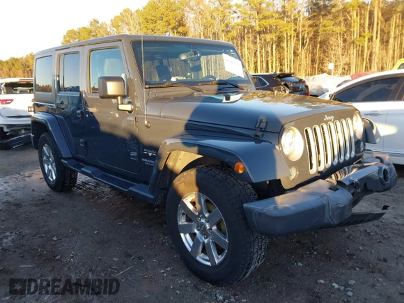 2017 Jeep Wrangler Unlimited Sahara with VIN 1C4BJWEGXHL686766, listed as a IAAI auction lot 41305319 with 97,806 mi miles. Bid and sale history available at carsss.com. Image 1.